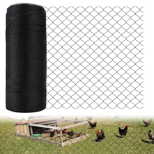 25x50ft Bird Netting for Chicken Coop 1 inch Mesh Heavy Duty Chicken Netting Animal Barrier, Poultry Netting Roof Cover for Chicken Run, Bird Net for Fruit Tree Against Birds Squirrels Rabbits - size: 25x50FT-1"