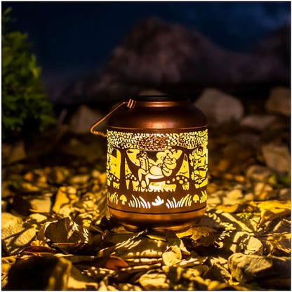 Frog Solar Lanterns Outdoor Waterproof,Hanging Solar Lights Frog Gifts for Women Men Metal LED Decorative Light for Yard,Patio,Lawn,Tabletop,Pathway,Landscape,Garden Decor - style: Frog
