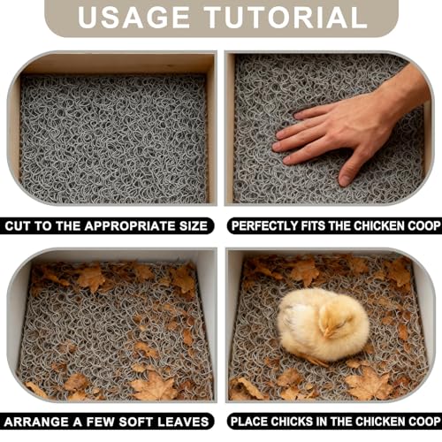 12 Pack Nesting Pads for Chicken Coop, Chicken Nesting Pads 10×10 Inch, Chicken Laying Mats, Washable & Reusable Nesting Box Liners for Chickens Coop (10” x 10”,12Pack)