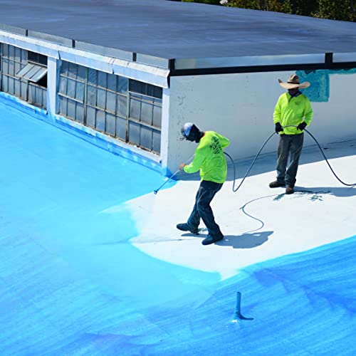 Ames Research Laboratories BMX5RG Blue MAX Waterproofer, Regular Use in Interior & Below-Grade Exterior Concrete Sealer and More. Liquid Rubber, 5 Gallon (Pack of 1), 640 Fl Oz | Ideal for waterproofing above & below grade foundations, basements, roofs, f
