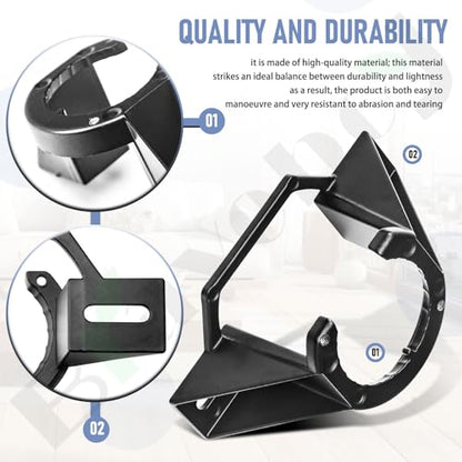 2 Pcs Ceiling Fan Mounting Bracket Ceiling Fan Mounting Kits 77059 Compatible with Ca-thedral Ca-nopy Living Room, Ceiling Fan Parts Black (Without Wire)