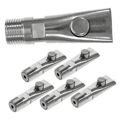 5pcs Automatic Stainless Steel Pig Waterer Piglets Drinking Tools Efficient Nipple Drinkers Leak Design for Livestock Easy Maintenance and Water Conservation