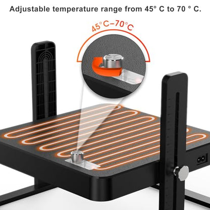 Yosoo Chick Brooder Heating Plate Duckling Brooder Heater, Warm Comfortable Adjustable Temperature, Chick Brooder Heater for Home with Intelligent Temperature Control Function (US Plug