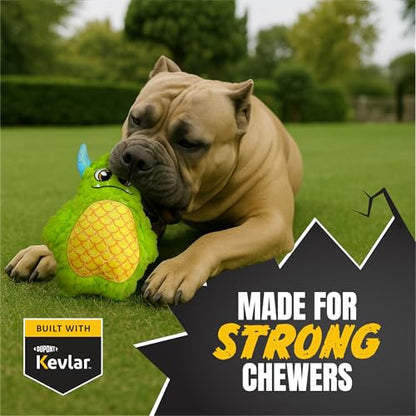 Bite Force - Durable & Strong Dog Toy with Squeaker, Kevlar-Reinforced for Aggressive chewers, - color: Medium - Billy the Beast Monster