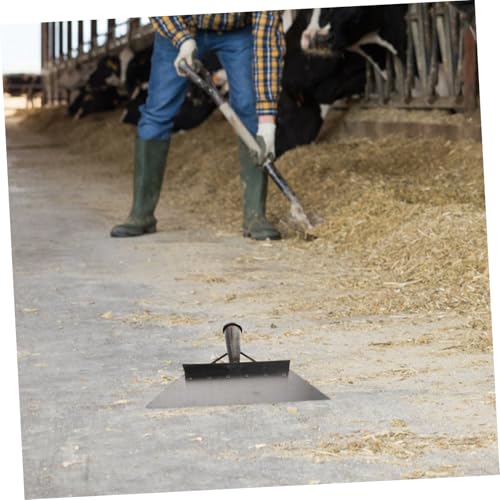 Manganese Steel Livestock Manure Scraper Shovel 32cm for Farm Cleaning, Heavy Duty Metal Excrement Removal Tool for Barns and Pasture Maintenance