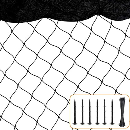 BSTPCOO Bird Net 25'x25' with 2.4" Square Mesh Bird Netting for Chicken Coop Roof, Poultry Netting Heavy Duty Nylon for Garden, Chicken Netting Fruit Tree Netting, Hawk Netting for Chicken Run - size: 2.4"-25' X 25'