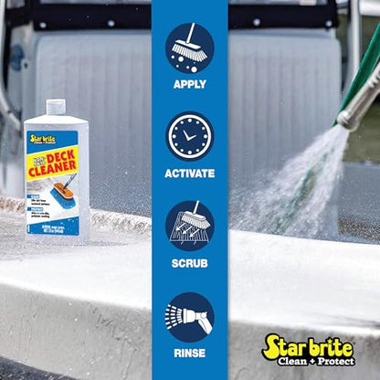 STAR BRITE Non-Skid Deck Cleaner & Protectant - Lift Dirt & Stains From Fiberglass, Painted Surfaces, More 22oz Spray (085922SS) - style: 22 Oz Spray