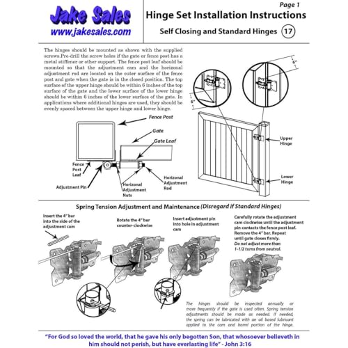 White Vinyl Fence Single Gate Hardware Kit - 2 Hinges with Mounting Hardware and 1 Latch (Case of 6) - size: White - Case - 6 Count