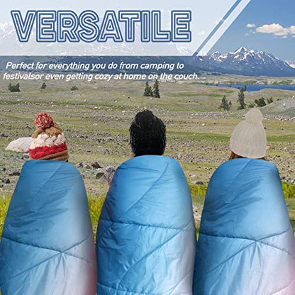 Outdoor Puffy Camping Blanket, Lightweight Down Alternative Puffy Printed Camping Large Ultra Warm Hammock Top Quilt Waterproof Blanket for Traveling Picnic Beach Party Cold Weather (Arizona Fade) - color: Arizona Fade