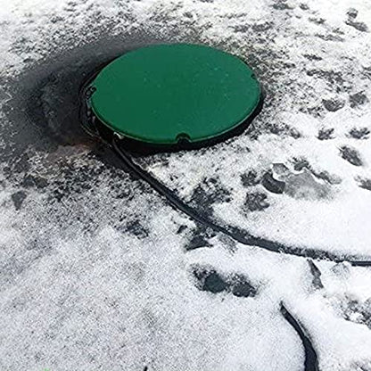 Farm Innovators Heated Pond Saucer, 200W Electric Heater for Any Size Fish or Outdoor Ponds, Low-Profile Design with Sealed Internal Wiring