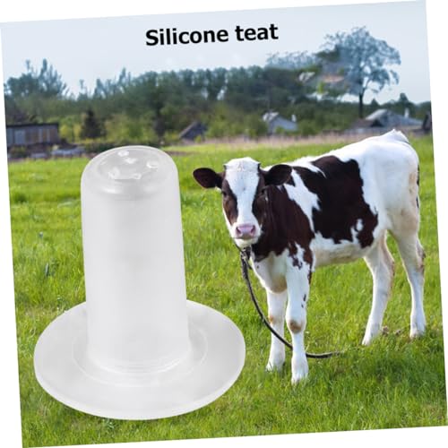 Plastic Lamb Feeding Bottle with Silicone Teats Vertical Design for Farmers High-Temperature Resistant and Versatile Feeding Supplies for Livestock and Pets