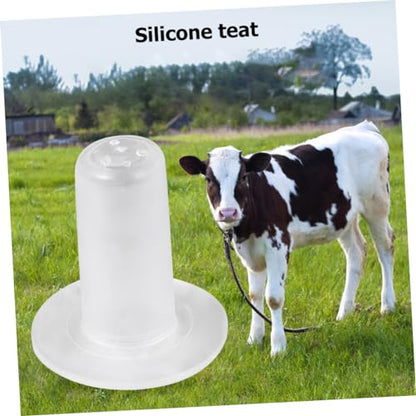 Plastic Lamb Feeding Bottle with Silicone Teats Vertical Design for Farmers High-Temperature Resistant and Versatile Feeding Supplies for Livestock and Pets