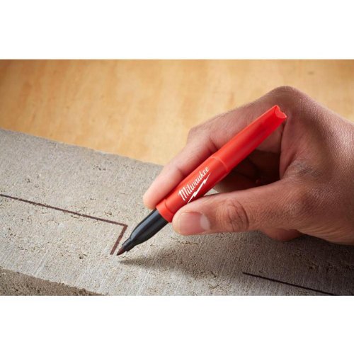 Milwaukee 48-22-3104 Inkzall Point Marker, Fine, Black, 4 Count, (Pack of 2) - size: 1 Count (Pack of 2)