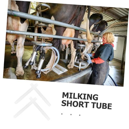 4pcs Replacement Milking Machine Tubing Rubber Milk Lines Leakproof Suction Tubes for Farm Use