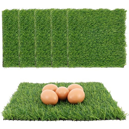 6 Pack Chicken Nesting Box Pads - Nesting Pads for Accessories, 12"x 12" Washable Reusable Chicken Nest Liners for Laying Eggs, Chicken Supplies (Green) - color: Green