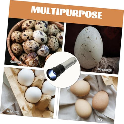 TOYANDONA Professional Egg Candler Lamp Portable LED Egg Detector for Farm Use High Brightness Light for Monitoring Egg Development Cold Light Prevents Overheating for Chicken