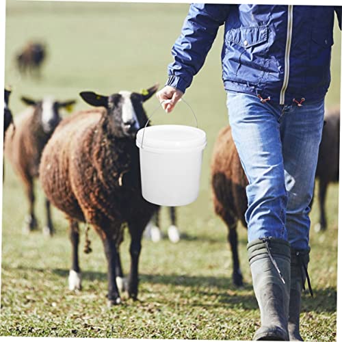 Airtight Food Grade Storage Bucket Thickened Plastic Container with Lid for Pet Food Livestock Feed Water and More Multi Use Sealed Bucket for Home and Outdoor