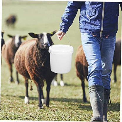 Airtight Food Grade Storage Bucket Thickened Plastic Container with Lid for Pet Food Livestock Feed Water and More Multi Use Sealed Bucket for Home and Outdoor