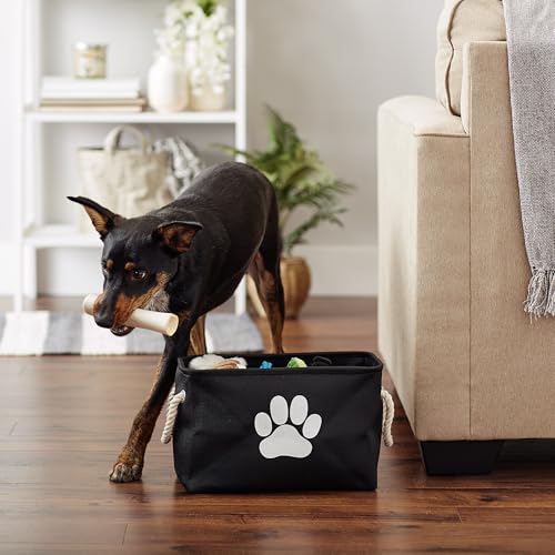 Bone Dry Pet Storage Collection Collapsible Bin, Black, Small Rectangle - color: Black, size: Small Rectangle