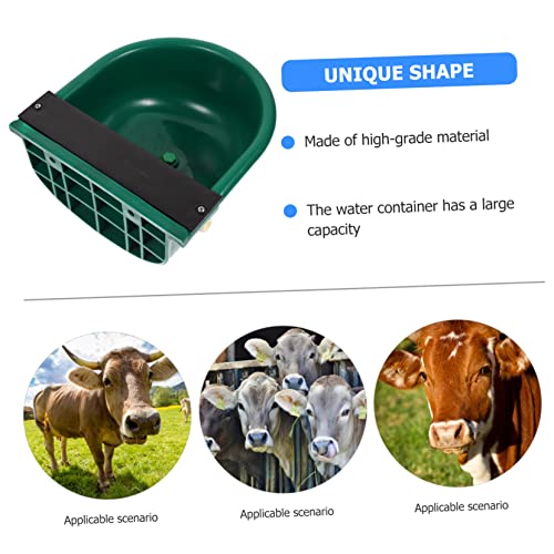 Didiseaon Farm Waterer Bowl Capacity Plastic Livestock Trough for Cattle Horses Sheep Goats