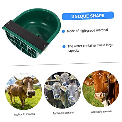 Didiseaon Farm Waterer Bowl Capacity Plastic Livestock Trough for Cattle Horses Sheep Goats