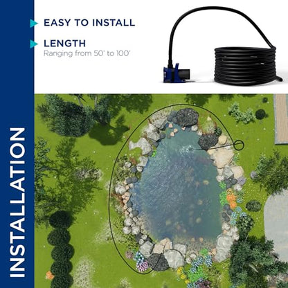 Alpine Corporation 100' PVC Tubing with 1/2" Inside Diameter for Ponds and Fountains, Black - size: 1/2" I.D. x 5/8" O.D.