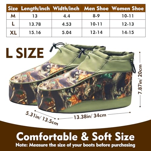 Insulated Boot Cover, Warmth Boot Covers for Hunting Tree Stand/Cold Weather Protection