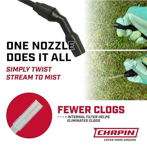 Chapin 1-Gallon Pump Sprayer, Anti-Clog for Consistent Spray - size: 1 Gallon