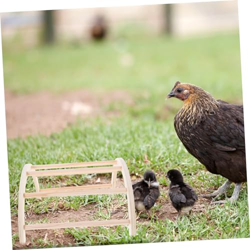 VICASKY 4pcs Wooden Chicken Training Perch Set Adjustable Chicken Ladder and Roosting Stand for Hens Compatible PET and Parrots