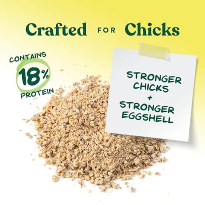 Manna Pro Medicated Chick Starter Grower, Crumbled Chick Feed with Amprolium, Complete Nutrition for Young Chickens, Supports Healthy Growth and Coccidiosis Prevention, 6-Pack of 5 lb Bags - size: 5 Pound (Pack of 6)
