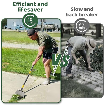 Garden Flat Shovel,Floor Scraper, 88" Long Multifunctional Garden Cleaning Shovel Weeding Tool,Heavy Duty Floor Scraping Tool,Metal Weeding Scraper for Lawn Edging, Snow Ice Removal Scrapers - size: 88"