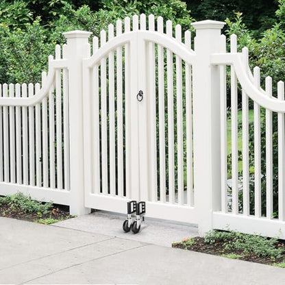 Ronlap Gate Caster Wheels Spring Loaded for Wooden Metal Tube Swing Fence Gates Heavy Duty Outdoor Farm Vinyl Gate Rollers, 220 Lbs, 4 Inches, 2 Pack - style: 4 Inches Without Brake