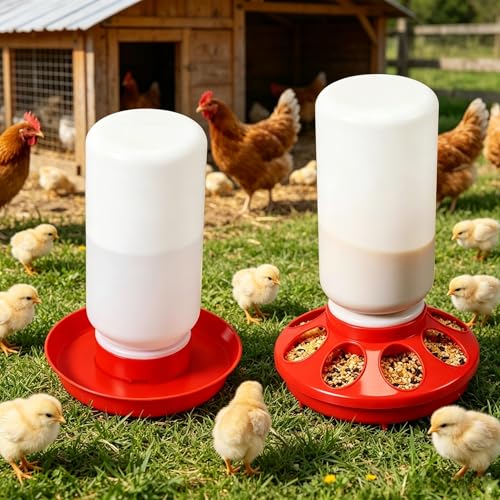 Chick Feeder Waterer Set for Chicken Chick Coop