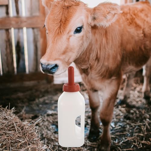HANABASS Thickened 2L Calf Nursing Bottle with Handle Livestock Milk Feeder for Calf Feeding Farm Animal Nursing Container