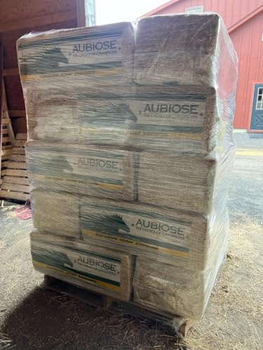 Aubiose French Hemp Bedding 44lb — Chicken Coop & Horse Stall Bedding | Ultra Low Dust Odor Control Deep Litter Ready | Premium Hemp Shavings for Chickens Horses Rabbits & Small Animals (Pack of 2) - size: Pack of 2