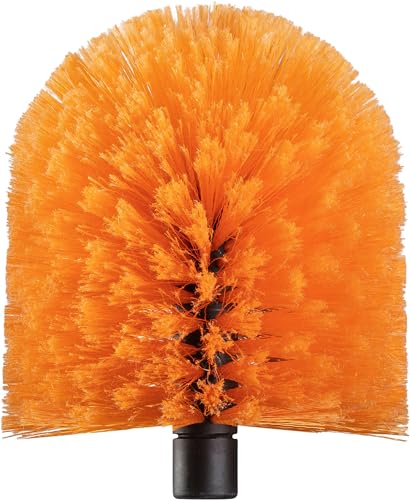 Cobweb Duster Head Brush // Big and Puffy Spider Web Brush for Outdoor & Indoor Web Cleaning // Twist-On Corner Duster Fits Standard Acme Threaded Extension Poles // Best Cobweb Brush Head (No Pole)