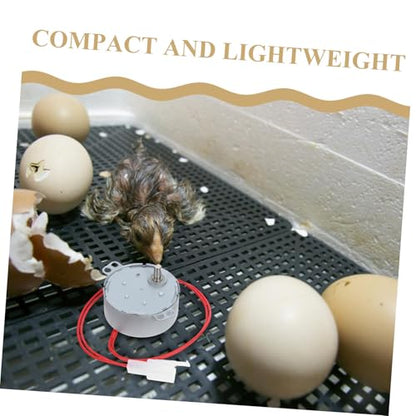 VICASKY Mini Egg Turner Motor for 110V Incubators Automatic Egg Incubator Accessory Practical Metal Replacement Part for Chicken Duck and Quail Hatching
