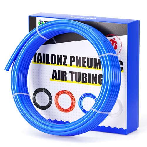 TAILONZ PNEUMATIC Blue 1/2 Inch OD 10 Meters PU Air Tube Pipe Hose Pu Air Hose for Air Line Tubing or Fluid Transfer Tubing - color: Blue-PU, size: 1/2'' OD/32.8ft/10m