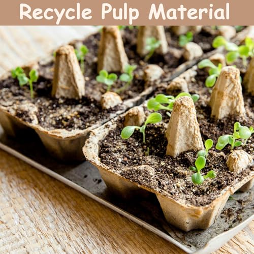 LayHyand 50 Pcs Vintage Egg Cartons with Labels, Square Dozen Egg Basket Blank Natural Paper Pulp, Classical 3x4 Style Holds Up to One Twelve 12 Count Chicken Eggs, Sturdy Eggs Box with Stickers - size: Dozen Egg Cartons 50 Pcs Set