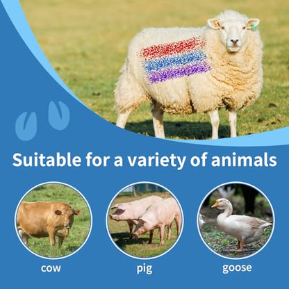 Livestock Marker 5Pcs Multi-Color Pig Cattle Cow Sheep Marker Farming Livestock Marking Accessorie