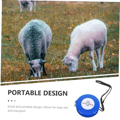 Animal Weight Measuring Tape 2.5m, Blue Cattle and Pig Weight Tape Measure, Livestock Body Circumference Tool for Farm Use Style