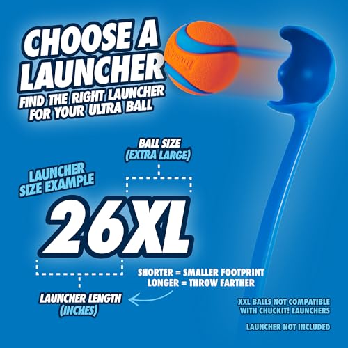Chuckit! Ultra Ball Dog Toy - Size XL - For Dogs 100+ lbs - Made from Durable Rubber - Super Bouncy - Floats in Water - 3.5-inch Diameter - Pack of 1 - color: Ultra, size: XL