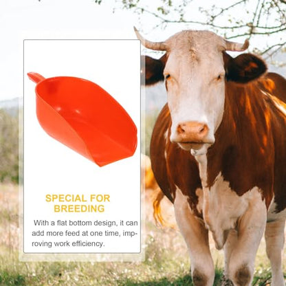 Yardwe Large Grain Scoop Farm Animal Feed Scoop Reusable Plastic Poultry Feeding Tool