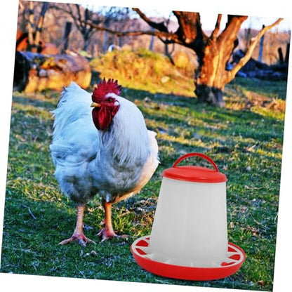 YARNOW Chicken Feeder Cover Large Capacity Automatic Feeder for Chickens Ducks Geese Reduces Waste Ensures Healthier Environment