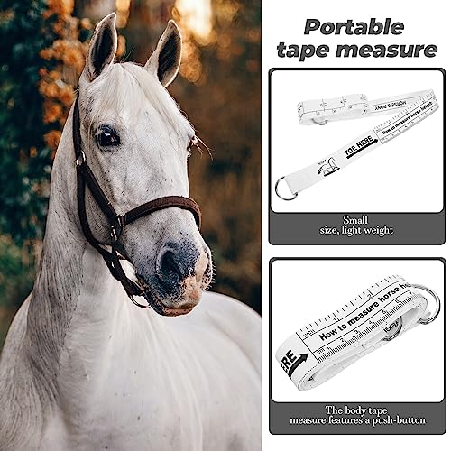 Yardwe Horse Measuring Tape for Accurate Weight Height Portable Livestock Measuring Tape Scale Cattle and Other Animals Lightweight and Convenient Farm Tool