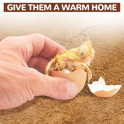Baoblaze 6X Nesting Mats, Hen Nest Box Pads, Comfortable Coconut Fiber, Reusable Poultry Supplies, Washable Bedding Mats for Hen Laying Eggs, Coop Pet Garden Lawn Indoor Outdoor, 25x25cm - size: 25x25cm