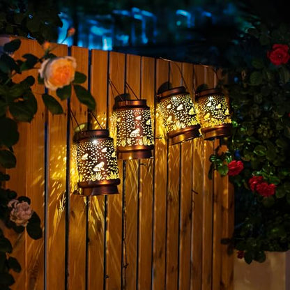 Frog Solar Lanterns Outdoor Waterproof Hanging Solar Lights Frog Gifts for Women Men Metal Decorative LED Frog Lanterns for Garden Decor,Yard,Patio,Lawn,Tabletop,Pathway,Landscape - style: Frog