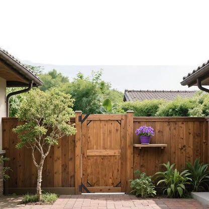 JUGREAT Fence Gate Kit Gate Hardware, Anti Sag Gate Kit Heavy Duty No Sag, Gate Corner Brace Bracket for Wooden Fence Gate-1Pack