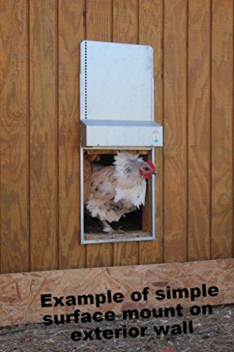 Automatic Chicken Coop Door Extra Large 13 x 10.5 Inch Opening, Heavy Duty Galvanized Steel, Predator Resistant, ADOR1 Made in USA