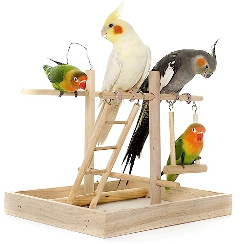 5pcs Wooden Bird Ladder for Parrots Cage 5 Basic Sizes Perch Parakeet Climbing Toys Hanging Pet Natural Step Cockatoo Lovebirds